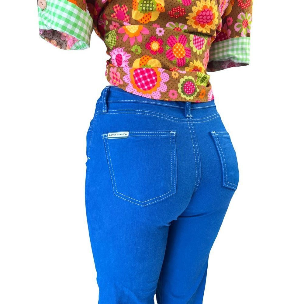 Blue Delta Jeans In Blue - Picture 6 of 8